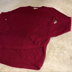 Madewell Womens Red Pullover Crewneck Sweater Sz S